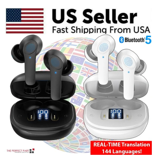 Translator Earbuds 144 Languages Real